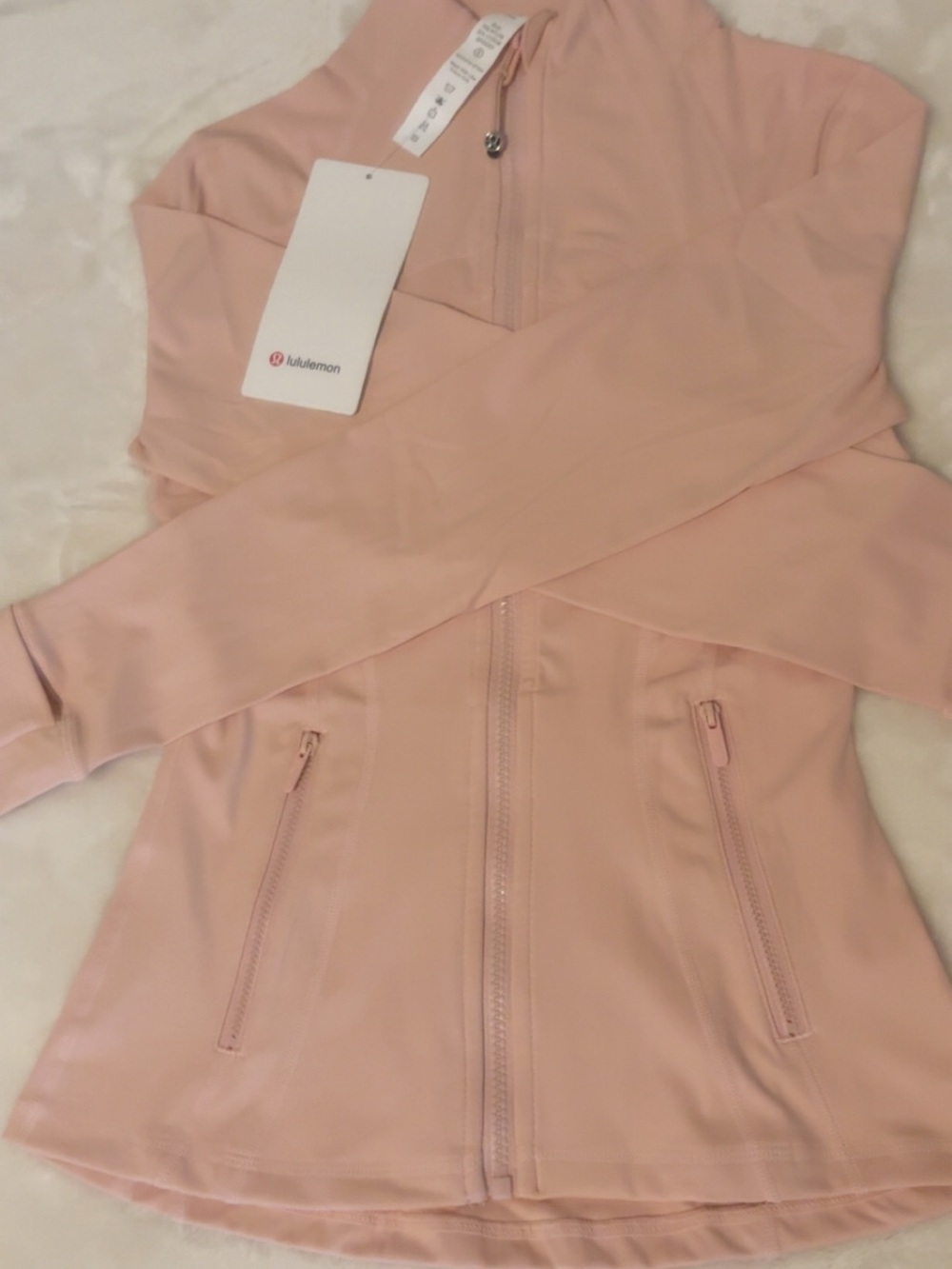 lululemon athletica Blush Pink Full-Zip Bomber Jacket